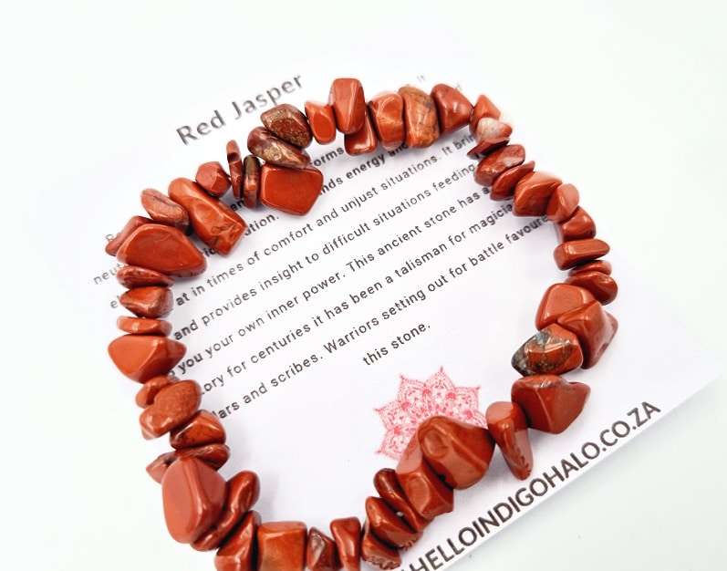 Red Jasper Chips Bangle