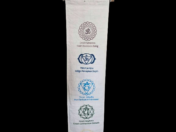 Chakra Banner White (1M)