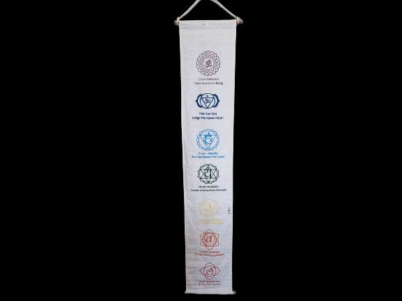 Chakra Banner White (1M)
