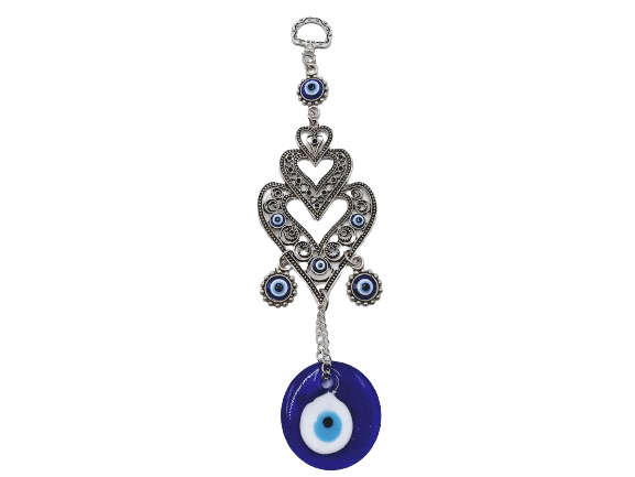 Triple Heart Evil Eye Talisman