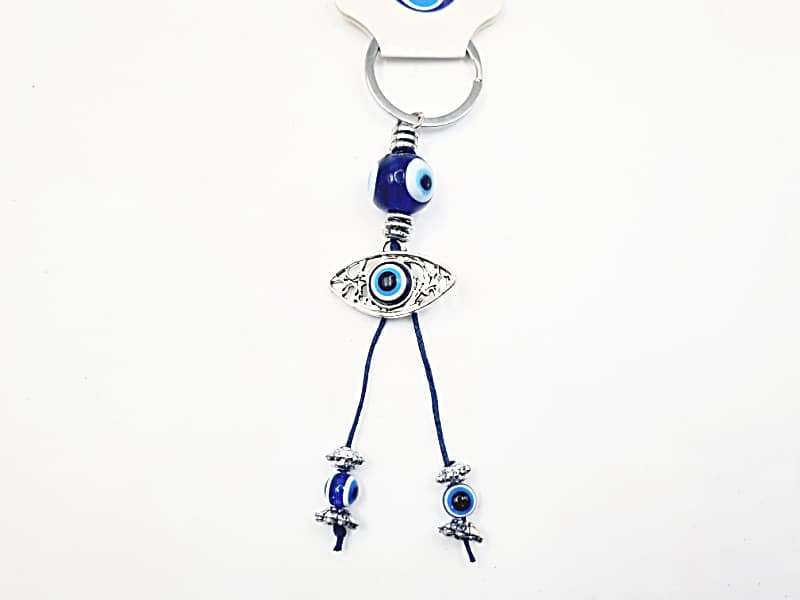 Evil Eye Key Ring With Evil Eye Tassel