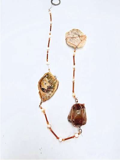 Petrified Wood, Calcite &amp; Geode Mobile