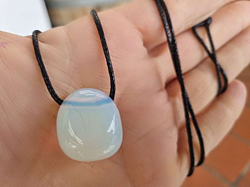 Opalite Tumbled Stone Necklace (Emotional Balance)