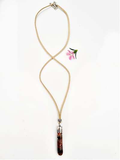 Vortex Wand Orgonite Necklace Tigers Eye