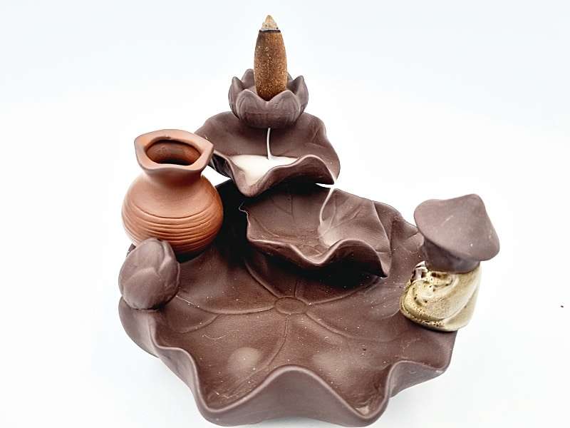 Monk &amp; Pond Backflow Incense Burner (13cm)