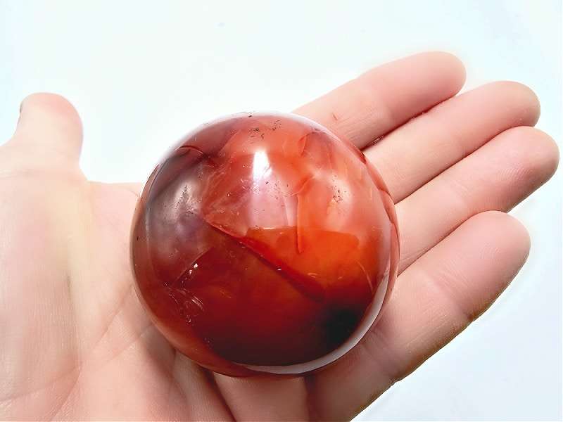 Carnelian Agate Sphere E (16.5cm Circumference)