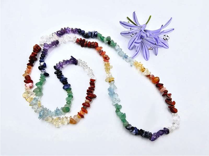 Mixed Stone Chipped Necklace