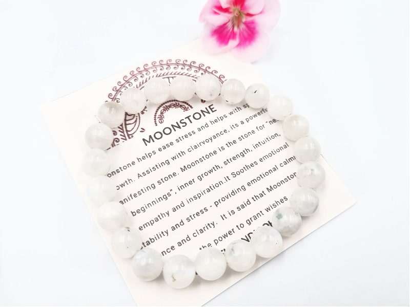 Rainbow Moonstone Bangle (8mm)