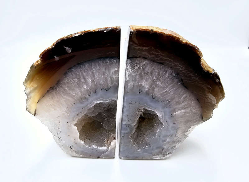 Agate Geode Book Ends (Natural) A