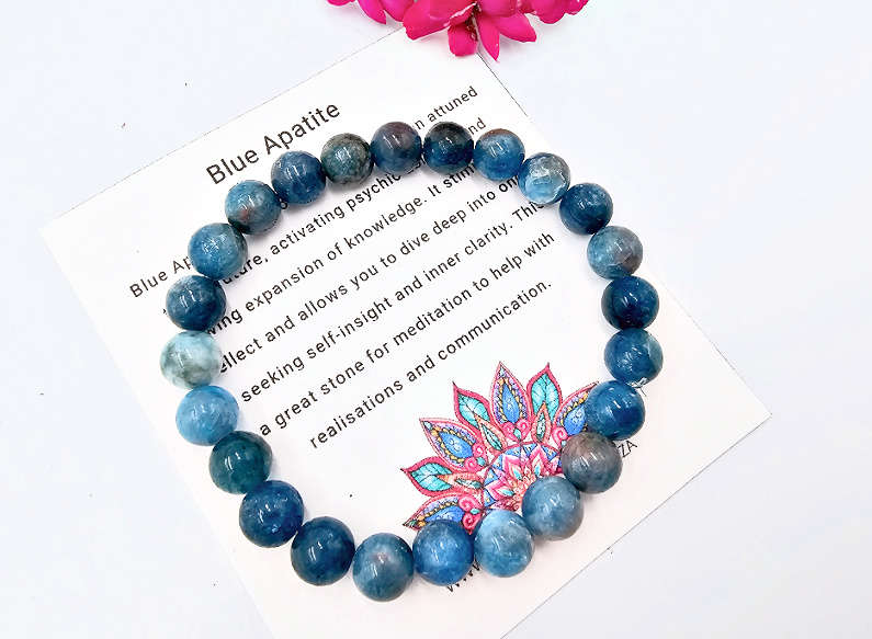 Blue Apatite Bangle (8mm)