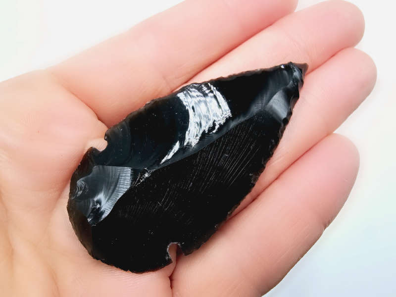 Black Obsidian Arrow Head (8cm)