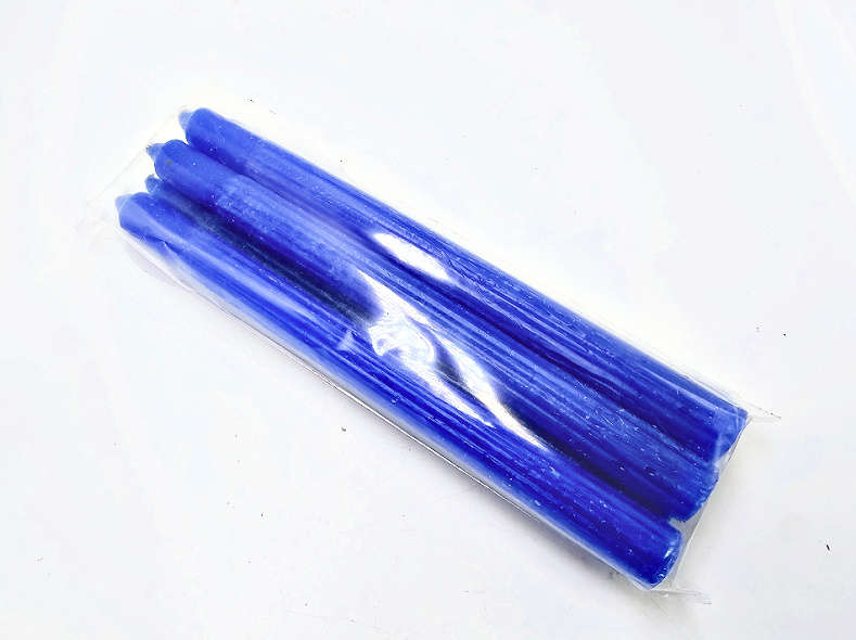 Blue Candles Solid 25cm - Pack of 6  (Understanding)
