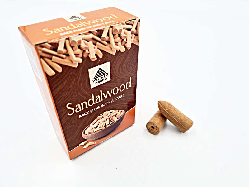 WM Sandalwood Backflow Incense Cones 10