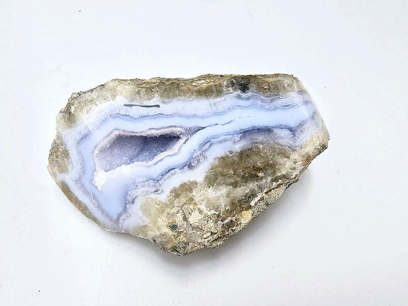 Blue Lace Agate Drusy - Semi Polished B (146g)