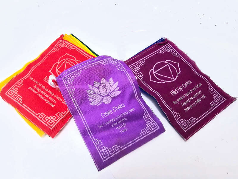 Seven Chakra Flags (Small)
