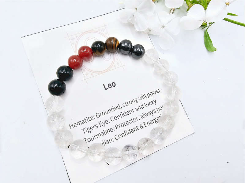 Leo Zodiac Gemstone Bangle ( 22 July - 22 August)