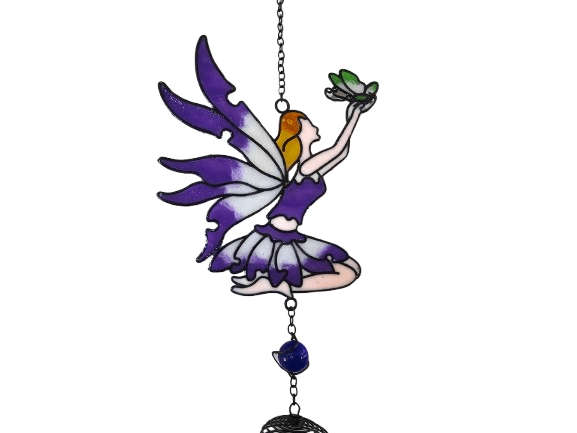 Purple Fairy Wind Chime  (35cm)