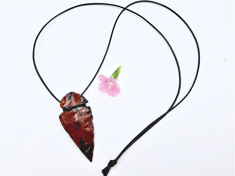 *Mahogany Obsidian Arrow Head Necklace