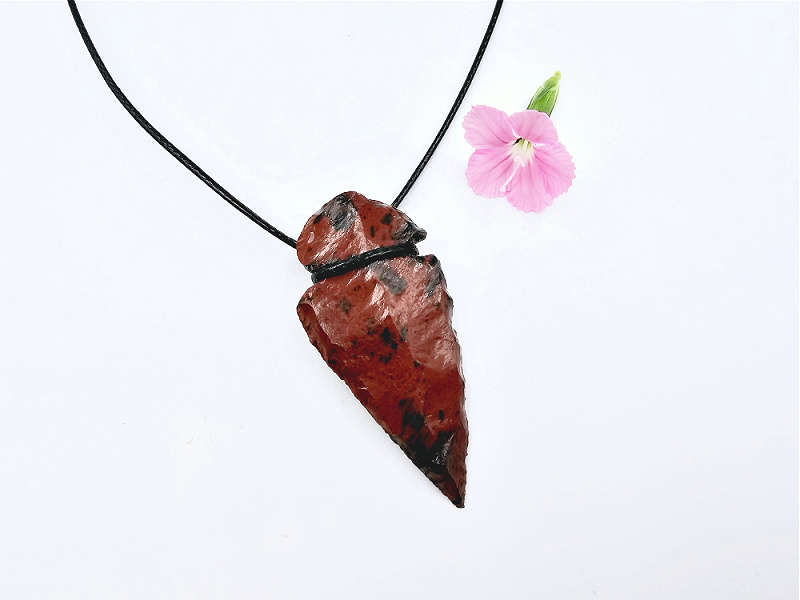 *Mahogany Obsidian Arrow Head Necklace