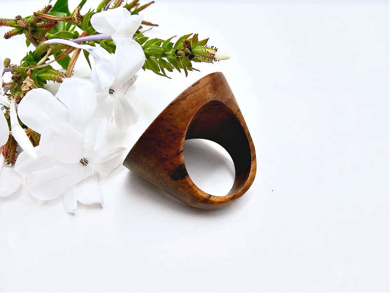 Wooden Ring OM Sign