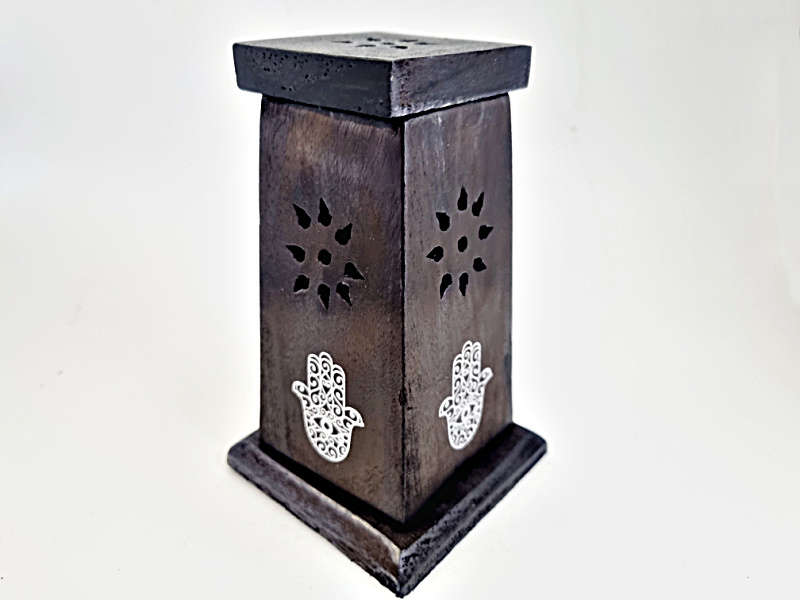 Hamsa Hand Cone Box Tower 13cm
