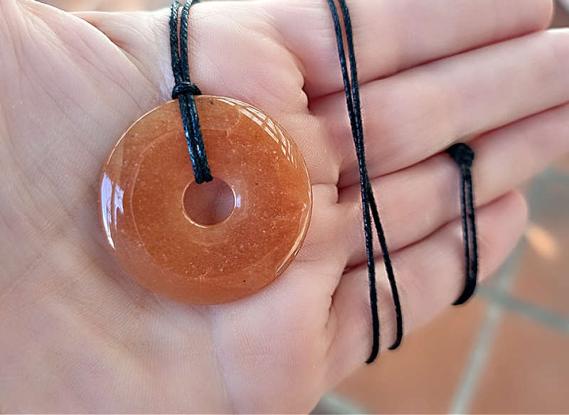 Red Aventurine Pi Stone Donut 35mm