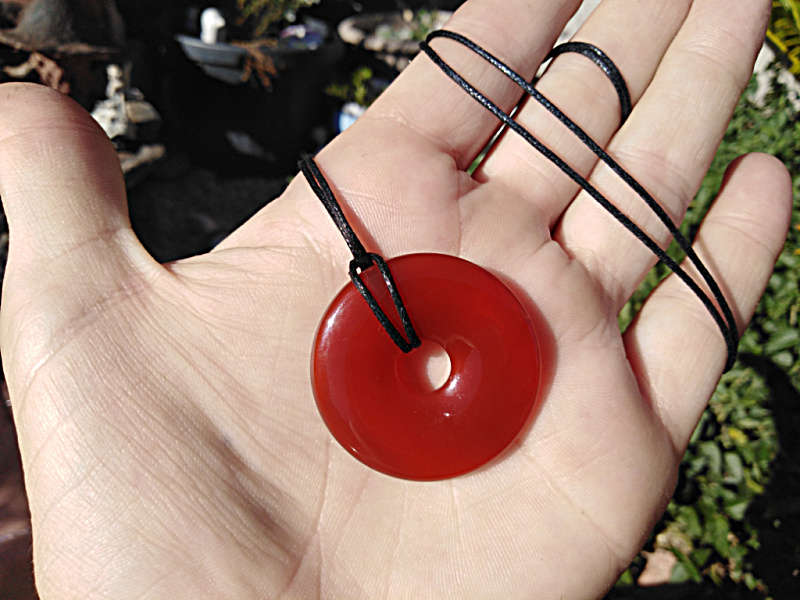 Carnelian Pi Stone Donut 35mm