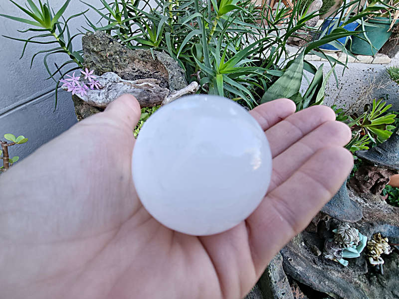 Selenite Sphere (16cm Circumference)