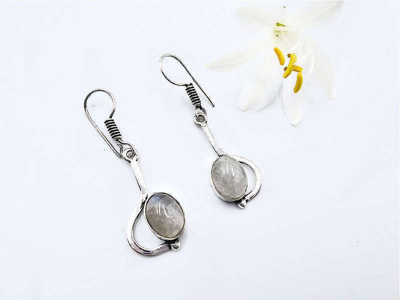 Rainbow Moonstone Earrings Free Spirit
