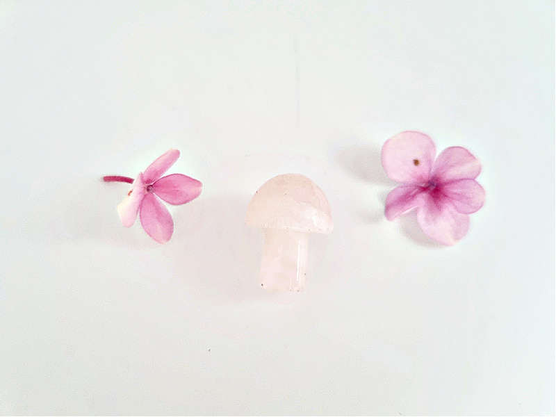 Mini Rose Quartz Mushroom (2cm)