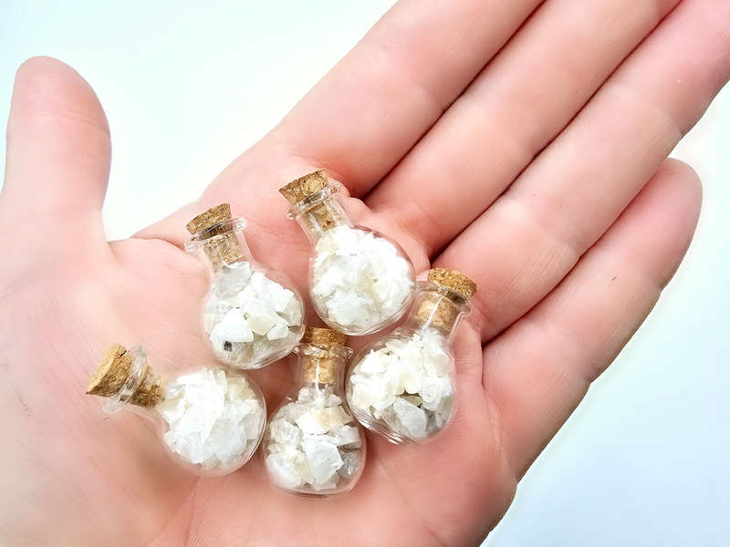 Mini Bottle Of Peach Moonstone Chips