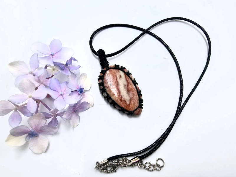 Polychrome Jasper Braided Necklace