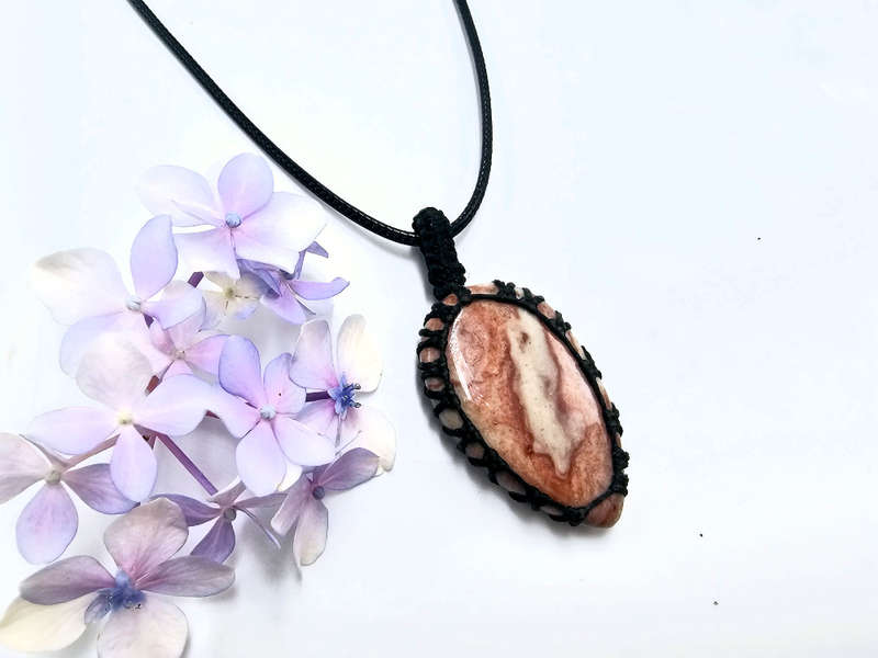Polychrome Jasper Braided Necklace