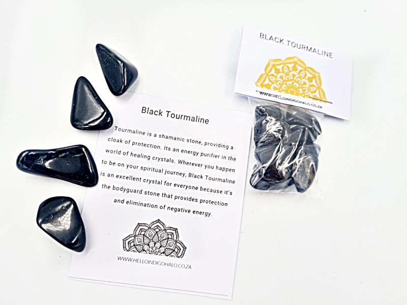 Black Tourmaline Tumble Stone Pack Mini's