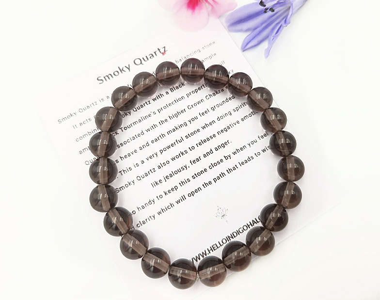 Smoky Quartz Bangle (8mm)
