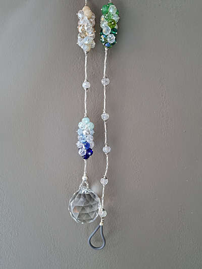 Prism Sun Catcher (Green, Sand &amp; Blue) 70cm