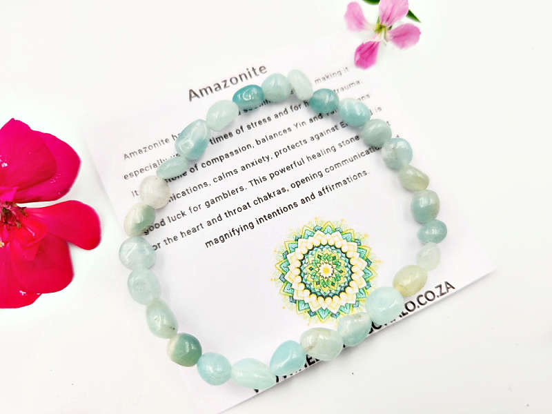Amazonite Gemstone Nugget Bangle