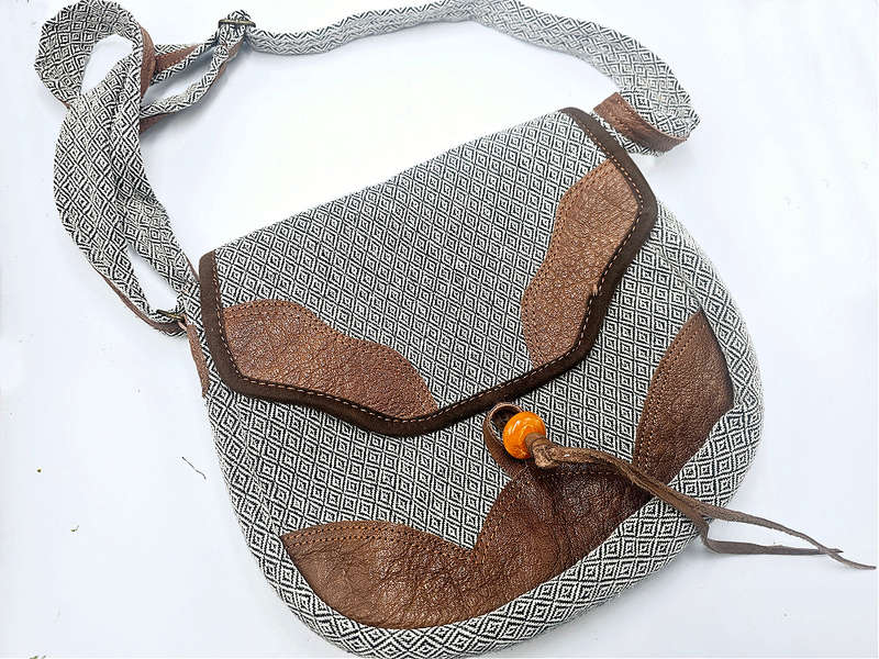 Mixed Cotton BOHO Satchel Bag A