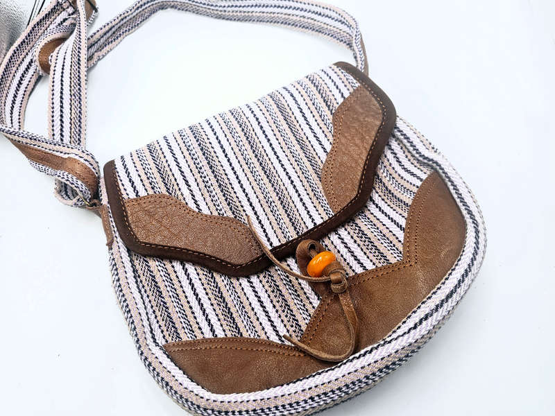 Mixed Cotton BOHO Satchel Bag B