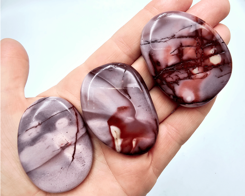 Mookaite Palm Stone Flat (cm)