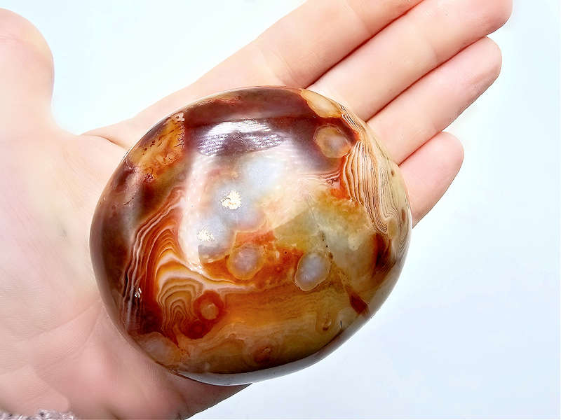 Sardonyx Palm Stone XL (280g)