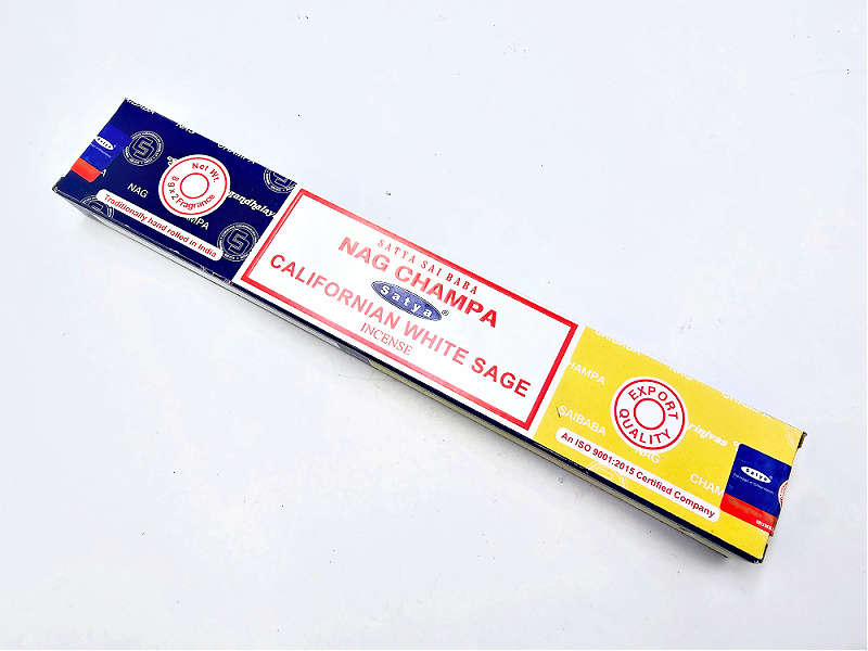 Satya Nag Champa &amp; White Sage Incense Sticks
