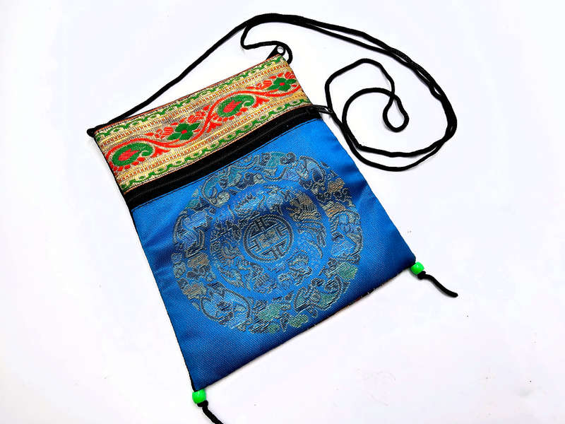 Tibetan Mandala Bag Light Blue