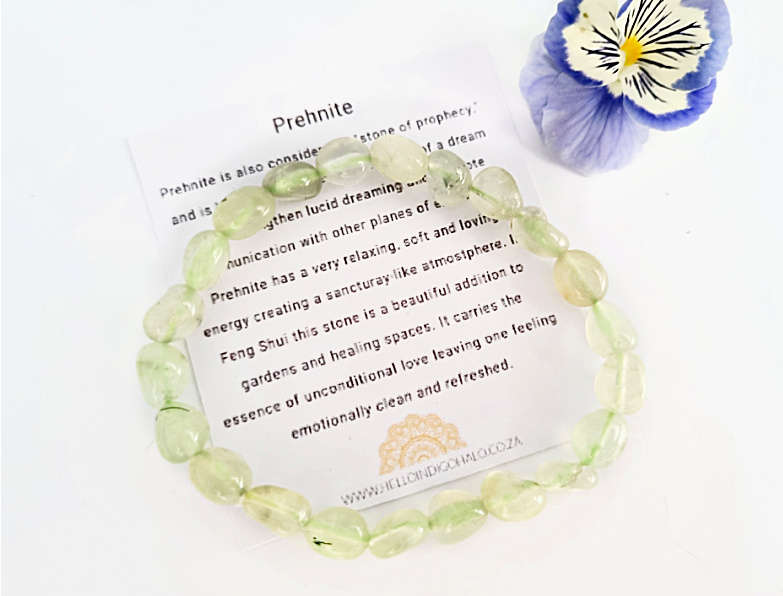 Prehnite Gemtone Nugget Bangle