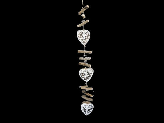 Heart Drift Wood Hanging Décor (83cm)