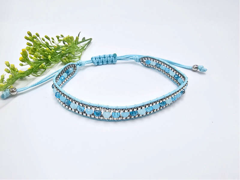 BOHO Bead Bracelet Blue