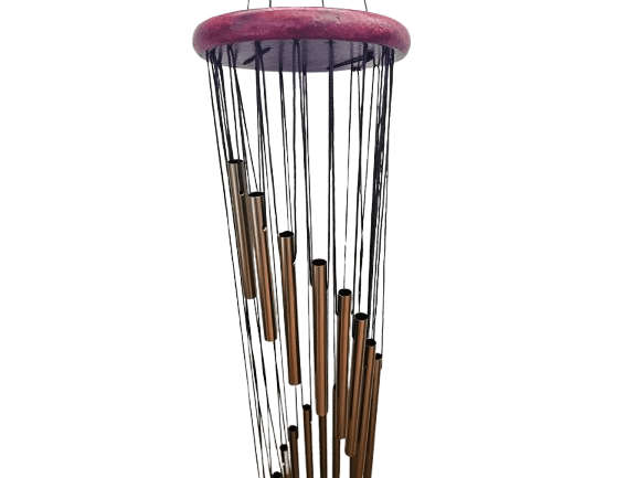 Gold Aluminum Spiral Wind Chime (65cm)