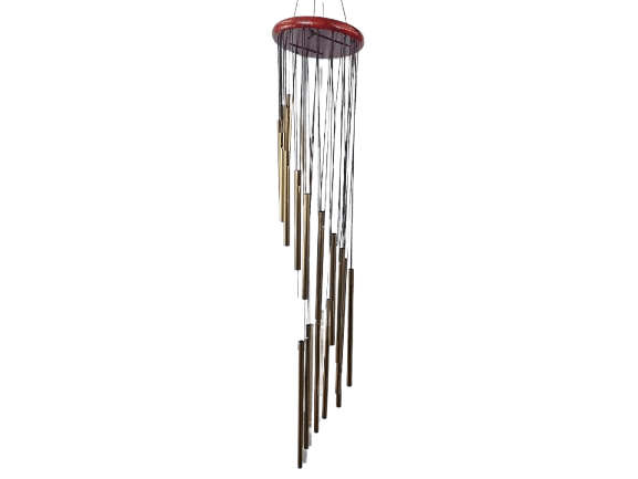 Gold Aluminum Spiral Wind Chime (65cm)