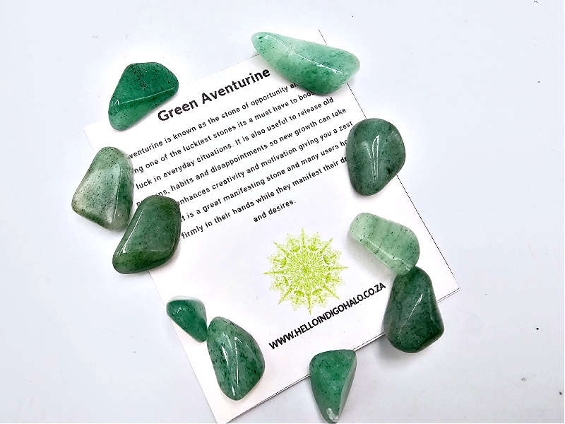 Green Aventurine Tumble Stone Mini's 10s