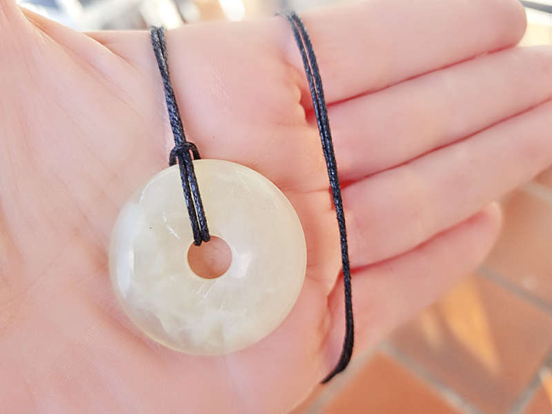 New Jade Pi Stone Donut 35mm